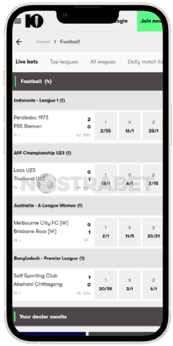 10bet ios app football betting