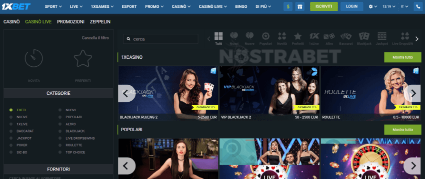 1xbet casinò