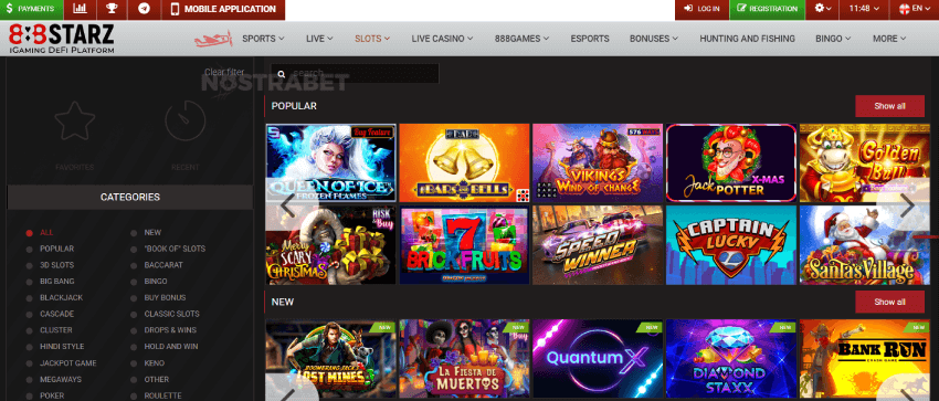 888Starz Casino Games