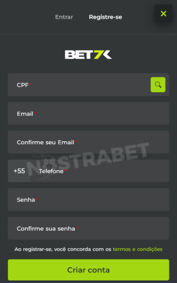 Registro Bet7K