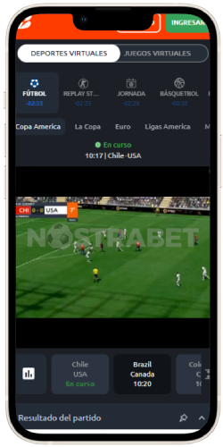 Betano Chile Deportes Virtuales iOS