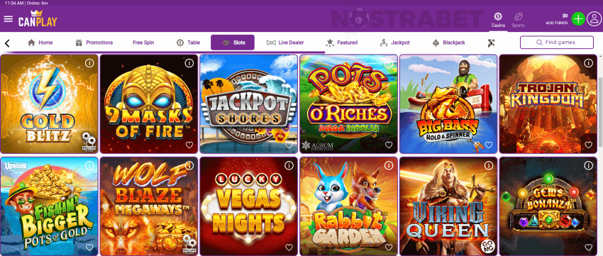 canplay casino games