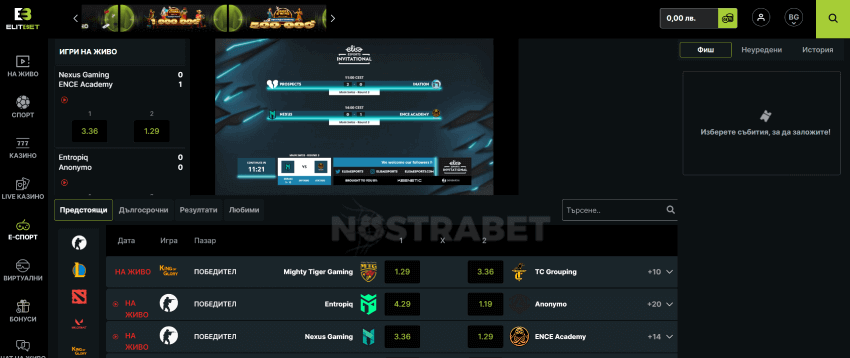 elitbet esports залози