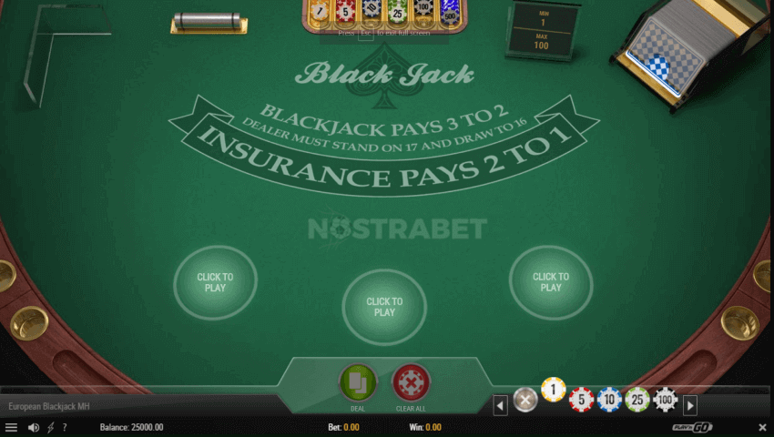 european blackjack online