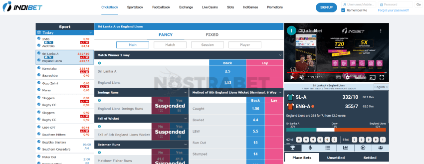 indibet cricketbook