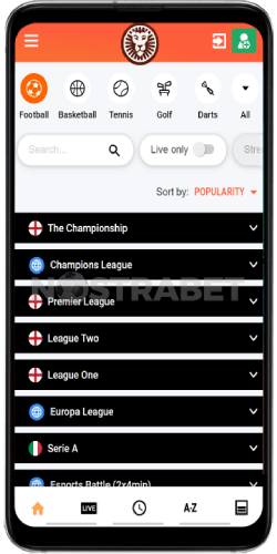 LeoVegas mobile version