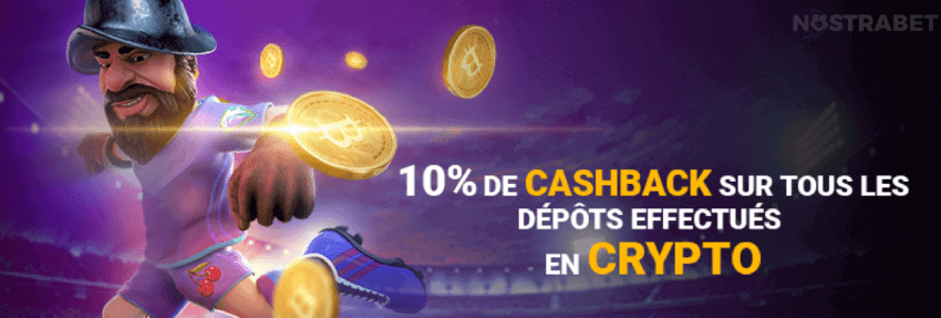 Bonus de cashback crypto MyStake