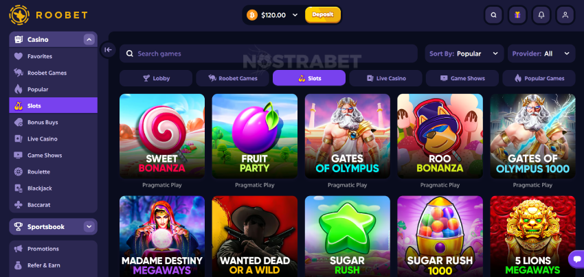 roobet casino slots